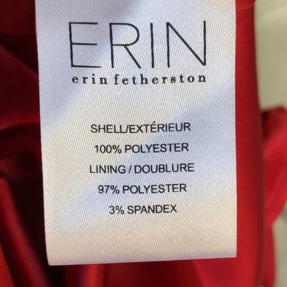 🆕 ERIN by Erin Fetherston Strapless Red Cocktail Dress 10 - Picture 2 of 4